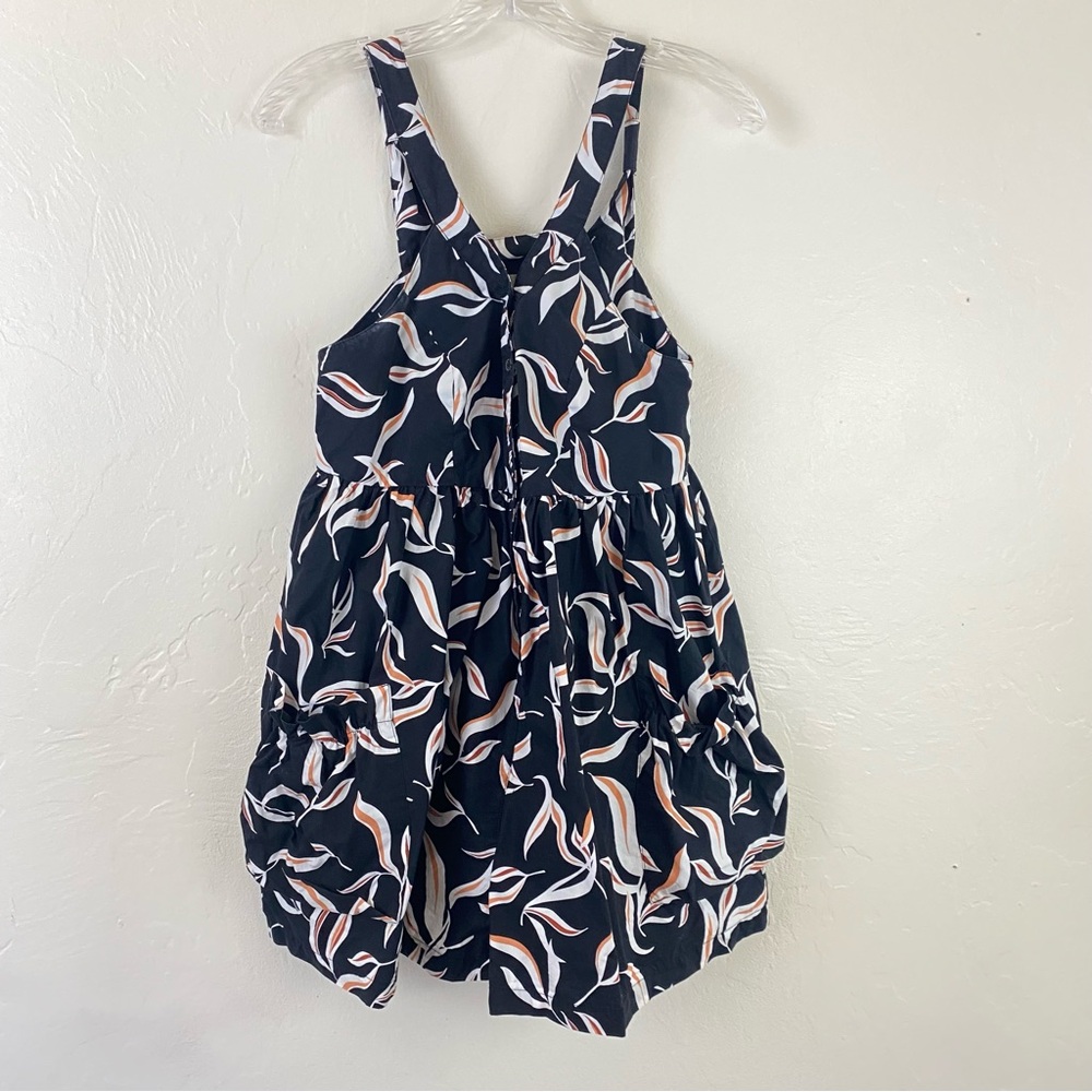 Anthropologie Hei Hei Size XS Black Coral Floral Button Down Shorts Romper